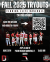 FL ELITE 13U &#8211; PBG TRYOUT 6/29 10 AM! REGISTER HERE